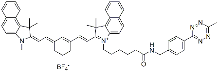 Molecular structure of the compound: Cy7.5 methyltetrazine