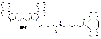 Molecular structure of the compound: Cy3.5 DBCO