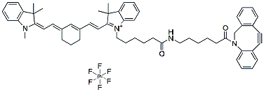 Molecular structure of the compound: Cy7 DBCO