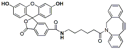 Molecular structure of the compound: FAM DBCO, 6-isomer