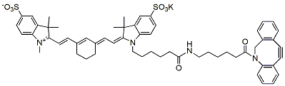 Molecular structure of the compound: sulfo-Cy7 DBCO