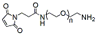 Molecular structure of the compound: Mal-PEG-amine TFA salt, MW 1,000