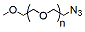 Molecular structure of the compound: m-PEG-azide, MW 1,000