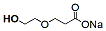 Molecular structure of the compound: Hydroxy-PEG1-acid sodium salt