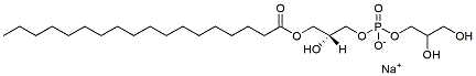 Molecular structure of the compound: 18:0 Lyso PG