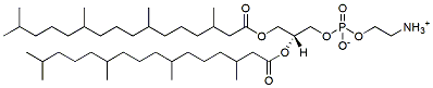 Molecular structure of the compound: 1,2-Diphytanoyl-sn-glycero-3-PE (solution in chloroform:methanol, 80:20)