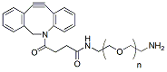 Molecular structure of the compound: DBCO-PEG-amine TFA salt, MW 2,000