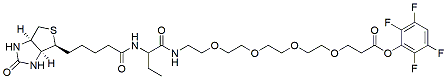 Molecular structure of the compound: TFP-PEG4-biotinidase resistant biotin