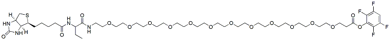 Molecular structure of the compound: TFP-PEG12-biotinidase resistant biotin