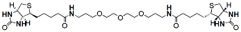 Molecular structure of the compound: Bis-PEG3-biotin