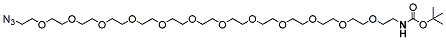Molecular structure of the compound: t-Boc-N-amido-PEG12-azide