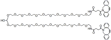 Molecular structure of the compound: Propane-1,3-(PEG12-DBCO),2-alcohol