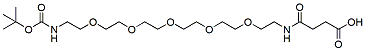 Molecular structure of the compound: Carboxy-Amido-PEG5-N-Boc