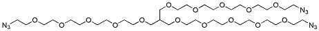 Molecular structure of the compound: 3-Arm PEG5-Azide
