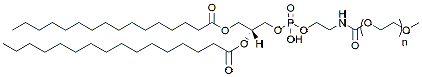 Molecular structure of the compound: mPEG-DPPE, MW 2,000