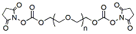 Molecular structure of the compound: bis-succinimidyl carbonate-PEG, MW 2,000