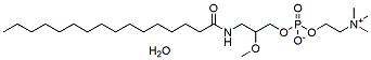 Molecular structure of the compound: rac-3-Hexadecanamido-2-methoxypropan-1-ol Phosphocholine Monohydrate