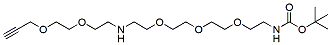Molecular structure of the compound: N-(Propargyl-PEG2)-PEG3-N-Boc