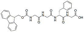Molecular structure of the compound: Fmoc-Gly-Gly-Phe-Gly-OH