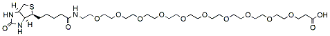 Molecular structure of the compound: Biotin-PEG10-acid