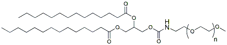 Molecular structure of the compound: mPEG-DMG, MW 2,000