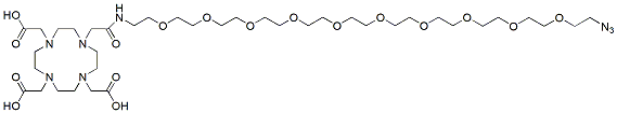 Molecular structure of the compound: DOTA-PEG10-azide