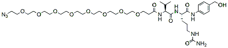 Molecular structure of the compound: Azido-PEG8-Val-Cit-PAB-OH