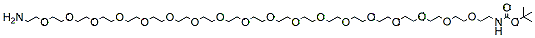 Molecular structure of the compound: t-Boc-N-amido-PEG18-amine