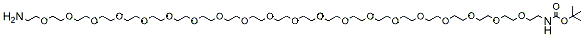 Molecular structure of the compound: t-Boc-N-amido-PEG20-amine