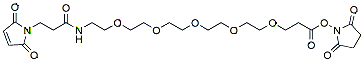 Molecular structure of the compound: Mal-amido-PEG5-NHS
