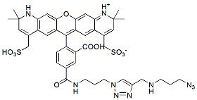 Molecular structure of the compound: BP Fluor 568 Azide Plus