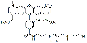 Molecular structure of the compound: BP Fluor 594 Azide Plus