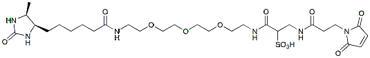 Molecular structure of the compound: Desthiobiotin-PEG3-sulfo-Maleimide