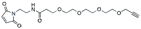 Molecular structure of the compound: Mal-amido-PEG4-alkyne