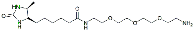 Molecular structure of the compound: Desthiobiotin-PEG3-Amine