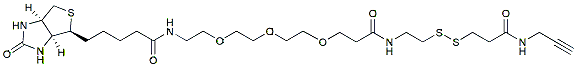 Molecular structure of the compound: Disulfide Biotin Alkyne