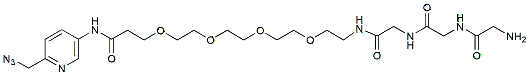 Molecular structure of the compound: Picolyl Azide Gly-Gly-Gly, HCl salt