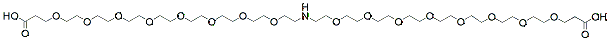 Molecular structure of the compound: NH-bis(PEG8-Acid) TFA salt