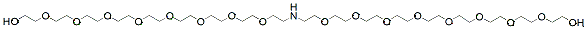 Molecular structure of the compound: NH-bis(PEG8-OH)