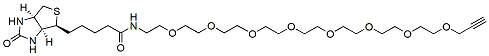 Molecular structure of the compound: Biotin-PEG8-alkyne