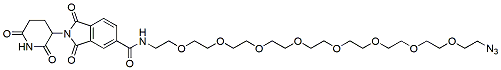 Molecular structure of the compound: Thalidomide-5-(PEG8-Azide)