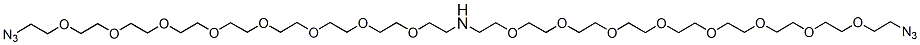Molecular structure of the compound: NH-bis(PEG8-azide)