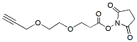 Molecular structure of the compound: Propargyl-PEG2-NHS ester