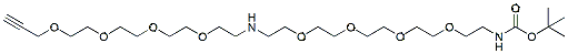 Molecular structure of the compound: N-(Propargyl-PEG4)-PEG4-N-Boc
