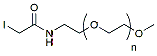 Molecular structure of the compound: m-PEG-Iodoacetamido, MW 5,000