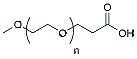 Molecular structure of the compound: m-PEG-Propionic acid, MW 5,000