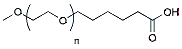 Molecular structure of the compound: m-PEG-Hexanoic acid, MW 5,000