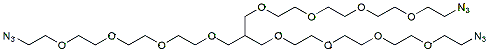 Molecular structure of the compound: 3-Arm PEG4-Azide