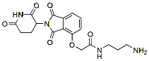 Molecular structure of the compound: Thalidomide-O-acetamide-C3-amine, TFA salt
