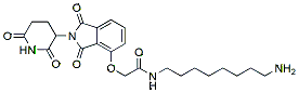 Molecular structure of the compound: Thalidomide-O-acetamide-C8-amine, TFA salt